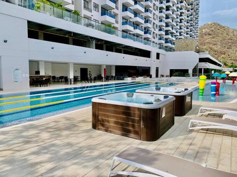 Samaria Club De Playa By Santa Marta Playa Resort, Preciosos Apartamentos En El Sector Exclusivo De Pozos Colorados Eksteriør bilde